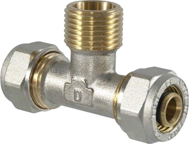 T-Stykke I Messing 26X3/4"X26 3,0 Mm