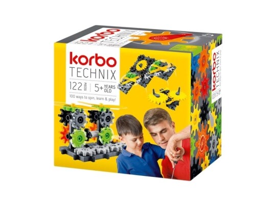 Korbo Technix 122, Girsett, 5 År, 122 Stykker Korbo Technix 122, Girsett, 5 År, 122 Stykker
