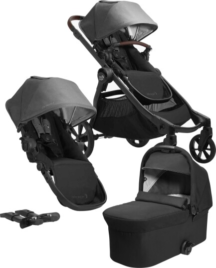 Baby Jogger City Select 2 Tencel Søskenvogn Harbor Grey