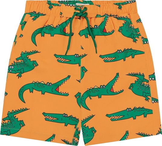 Stella McCartney Kids Badeshorts Oransje/Grønn m. Krokodiller Stella McCartney Kids 9 md Badetøy