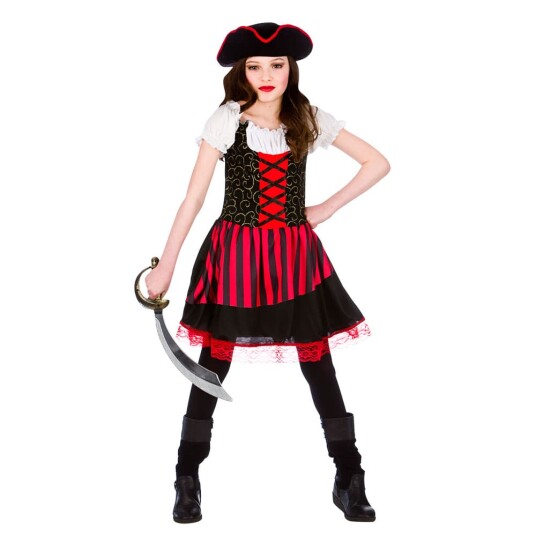 Wicked Costumes Ltd Pretty Pirate Girl, 8-10 år