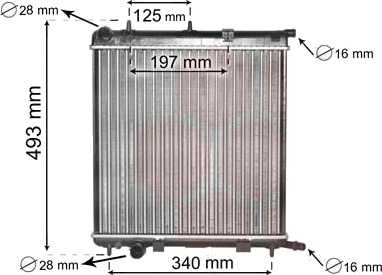 Radiator VAN WEZEL 09002188