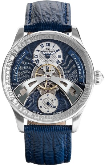 Carl von Zeyten Herreklokke CVZ0043BLS Freudenstadt Blå/Lær Ø42 mm Carl von Zeyten Herreklokke CVZ0043BLS Freudenstadt Blå/Lær Ø42 mm