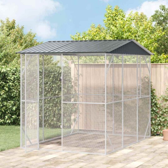 Fuglebur Antrasitt 227 X 310 X 247 cm Galvanisert Stål