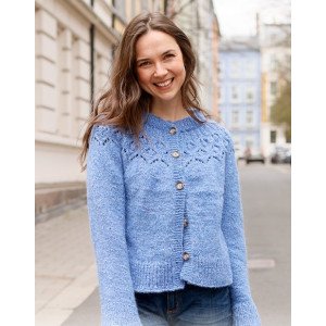 Rain Romance Jacket by DROPS Design Cardigan Strikkeoppskrift str. S Small