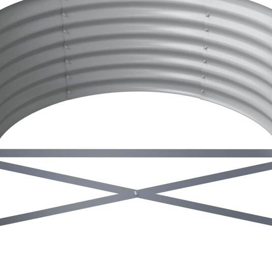 vidaXL Plantekasse pulverlakkert stål 620x80x36 cm antrasitt vidaXL Plantekasse pulverlakkert stål 620x80x36 cm antrasitt