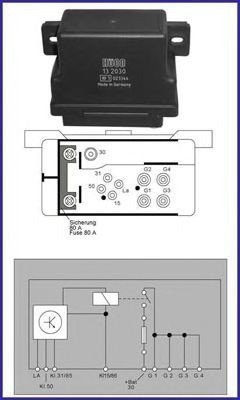HITACHI 132030 Relè, glødeanlegg