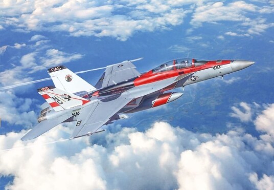 Italeri 1:48 F/A-18F Super Hornet U.S. Navy Modellbyggesett Italeri 1:48 F/A-18F Super Hornet U.S. Navy Modellbyggesett