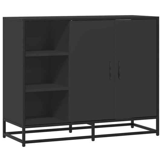 Skjenk svart 92x35x76 cm konstruert tre 8721102840784