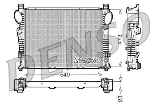 Radiator DENSO DRM17093 Radiator DENSO DRM17093