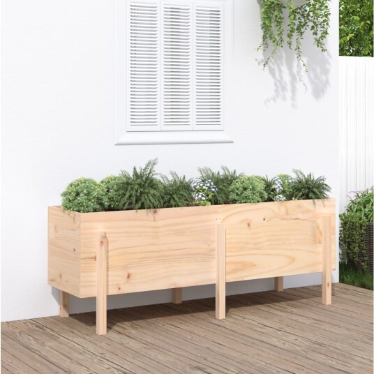 Høybed for hage 160x50x57 cm heltre furu