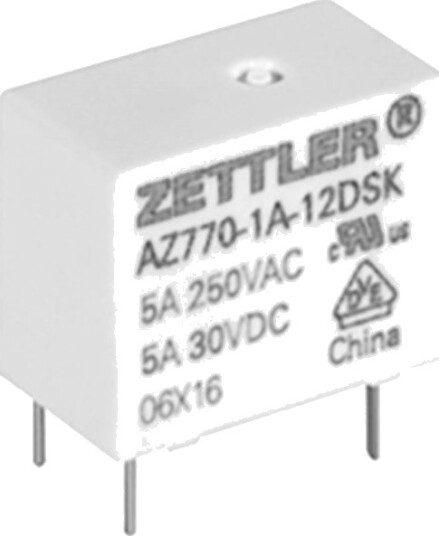 Zettler Electronics Az770 1C 24De Printrelé 24 V/Dc 5 A 1 Vekslende Kontakt 1 Stk