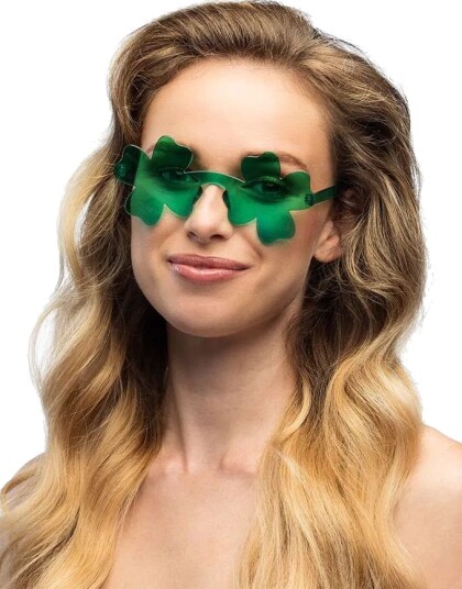 Grønne St. Patricks Day Briller