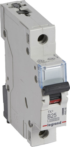 Legrand 10 stk TX³ MCB automatsikring B25 1P 1M 10/10kA