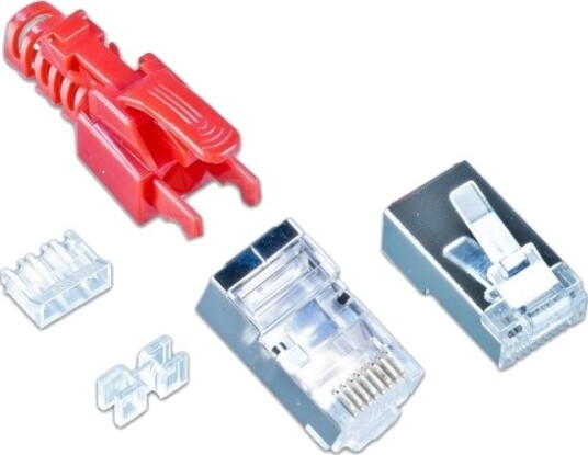Wirewin Rj 45 Cat6a Kat6a S/Ftp S Stp Rød