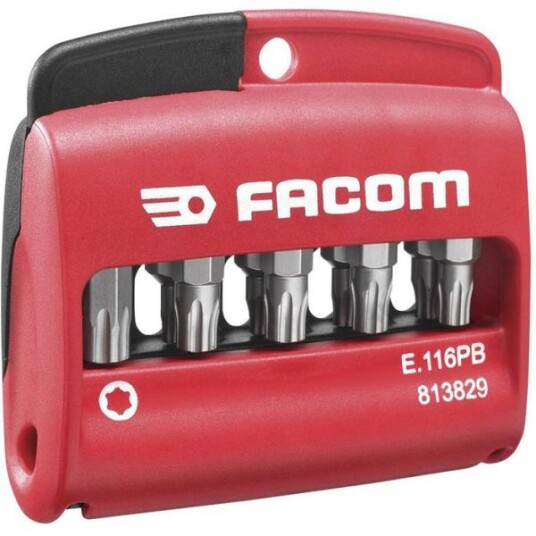 Facom E.116PB Bitssett i etui 10 stk. TORX Plus Maskintilbehør & forbruk