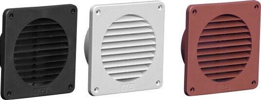 PAX 8156 2 Ytterveggsrister 141 x 141 mm Svart Ventilasjon PAX 8156 2 Ytterveggsrister 141 x 141 mm Svart Ventilasjon