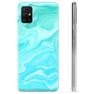 Samsung Galaxy A51 TPU-deksel Blå Marmor