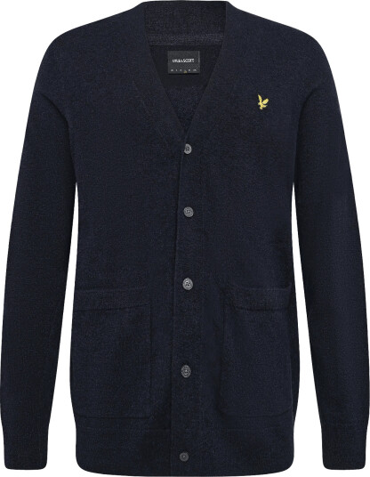 Lyle & Scott Lambswool Blend V Neck Cardigan Navy S