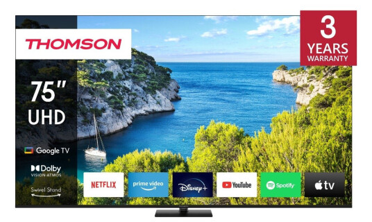 Thomson 75" 4K UHD Smart TV med Google TV og HDR 75UG5C14 Thomson 75" 4K UHD Smart TV med Google TV og HDR 75UG5C14