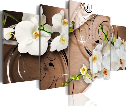 Bilde Ivory Orchids 100x50 Artgeist sp. z o. o.