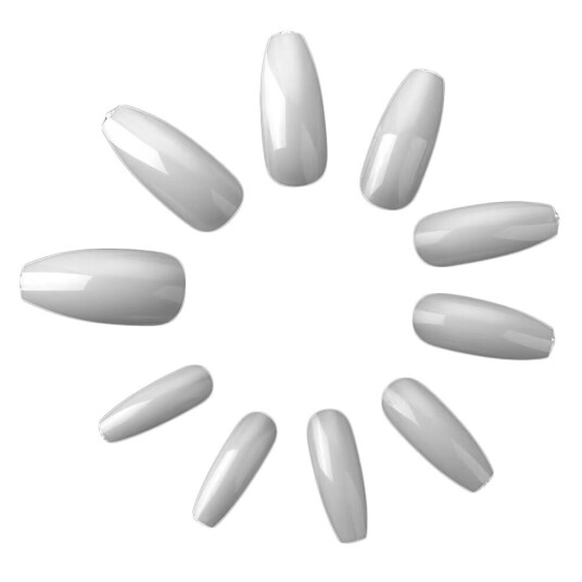 Otego 500st nageltippar ballerina Clear lösnaglar akryl tippar