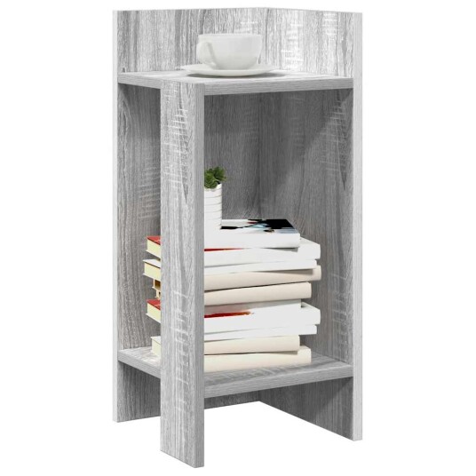 Sidebord med hylle grå sonoma 25,5x27x60 cm 8721158574312