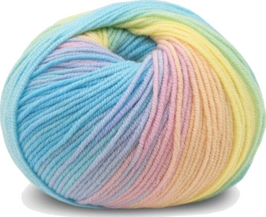 Soft Merino Ull Pastell print 3041