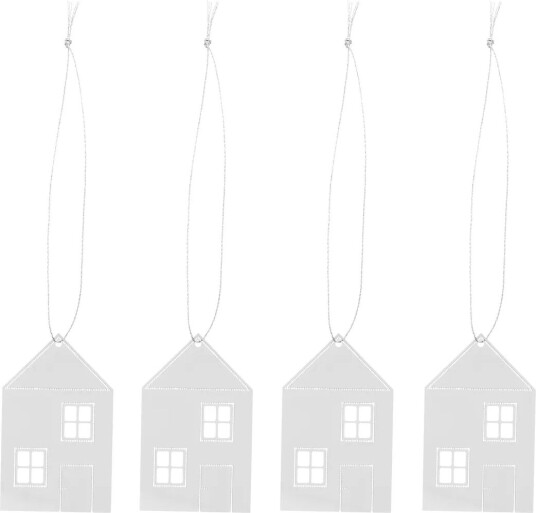 Cooee Design Christmas deco Town house 6 cm Rustfritt stål