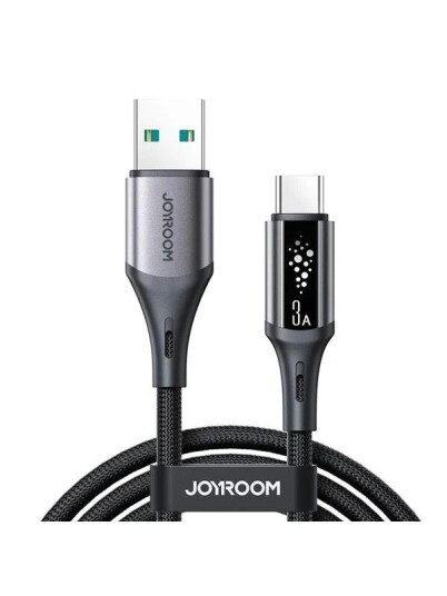 Joyroom S A60 StarTalk USB A to USB C 3A 1.2m Black S A60 A C 3A 1.2m black