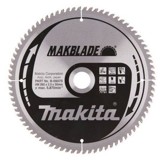 Makita Sagblad 250 X 30 X  40T