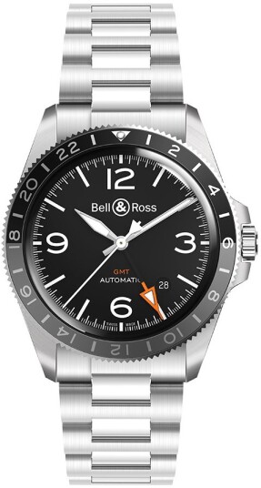 Bell & Ross Herreklokke BRV293 BL ST/SST Vintage Sort/Stål Ø41