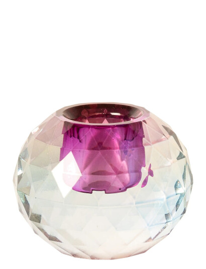 C"est Bon Crystal Candle Holder - Multi/patterned - H 4.5CM C"est Bon Crystal Candle Holder - Multi/patterned - H 4.5CM