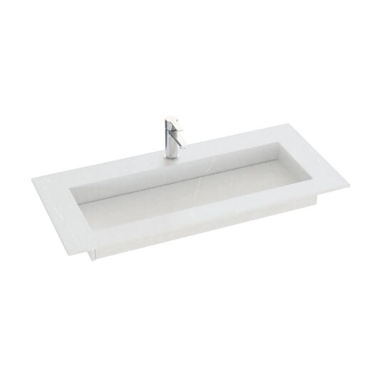 Dansani Inzo Angular Silestone B60-165xh1,20xd45,50cm Desert Silver 100cm
