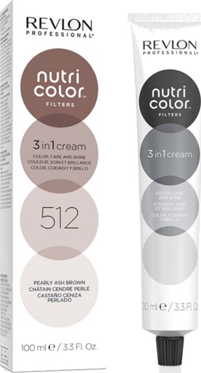 Revlon Nutri Color Filters 3-in-1 Cream 512 Pearly Ash Brown Revlon Nutri Color Filters 3-in-1 Cream 512 Pearly Ash Brown