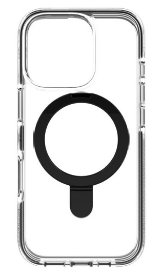 Zagg Santa Cruz Snap Baksidedeksel For Mobiltelefon Med Ringstativ Magsafe-Samsvar Grafen Svart Gjennomsiktig For Apple Iphone 16 Pro