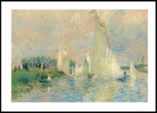 Regatta at Argenteuil By Auguste Renoir Plakat Plakat / 40x50cm
