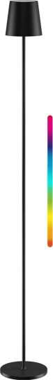 Goobay LED gulvlampe med trådløs lading XL 122 cm RGBW Svart