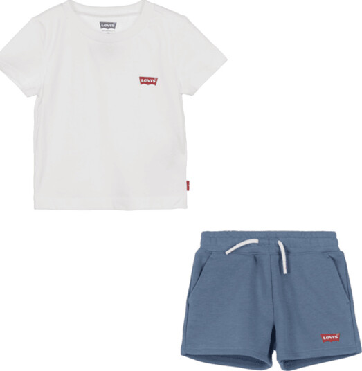 Levis Shorts Sett Sugar Cloud Dancer Klassisk (92 / 2 år)