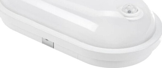 Spectrum 20W LED Technic lampe IP54 IK07 Oval 4000K PIR sensor Kulør : Nøytral Spectrum 20W LED Technic lampe IP54 IK07 Oval 4000K PIR sensor Kulør : Nøytral