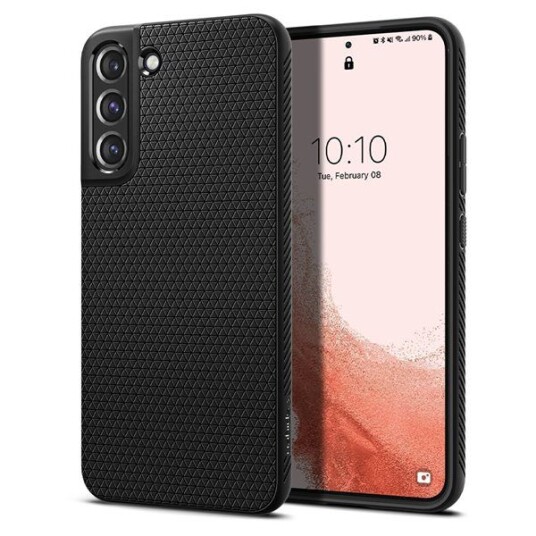 Spigen Liquid Air Mobildeksel til Samsung Galaxy S22 - Matt Svart