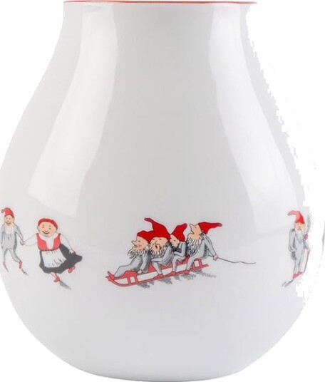 Porsgrunds Porselænsfabrik Nisseservise Vase 19cm Porsgrunds Porselænsfabrik Nisseservise Vase 19cm
