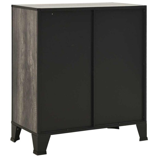 vidaXL Oppbevaringsskap grå 72x36x82 cm metall og MDF