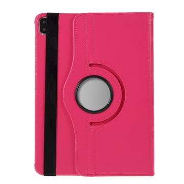 iPad Air 11 (2024) 360 Roterende Folio-etui Varm rosa