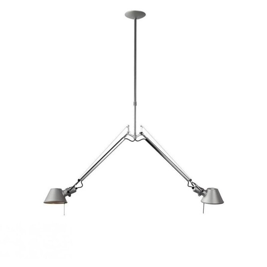 Artemide Tolomeo 2 Bracci Takpendel Aluminium Artemide Tolomeo 2 Bracci Takpendel Aluminium