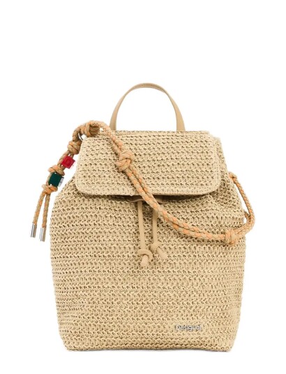 Desigual Back_Half Logo Raffia L U 1014 Natural Beige ONE SIZE Desigual Back_Half Logo Raffia L U 1014 Natural Beige ONE SIZE