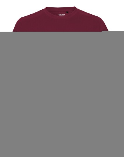 Neutral Organic   Mens Fitted T shirt Bordeaux