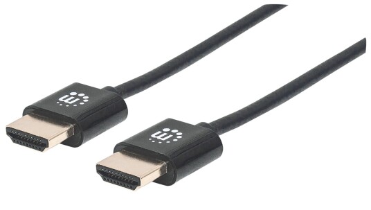 MANHATTAN MH Cable, Ultra Thin HDMI, HDMI-Male/HDMI-Male, 3m, Black, P