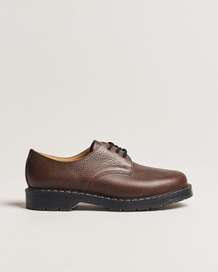 Solovair 3 Eye Gibson Shoe Brown Grain