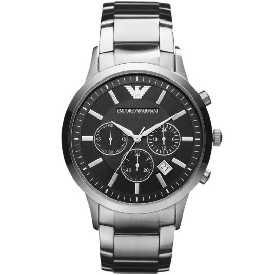 Emporio Armani Renato AR2434 - Herre - 43 mm - Analog - Kvarts urverk - Mineralglas Emporio Armani Renato AR2434 - Herre - 43 mm - Analog - Kvarts urverk - Mineralglas
